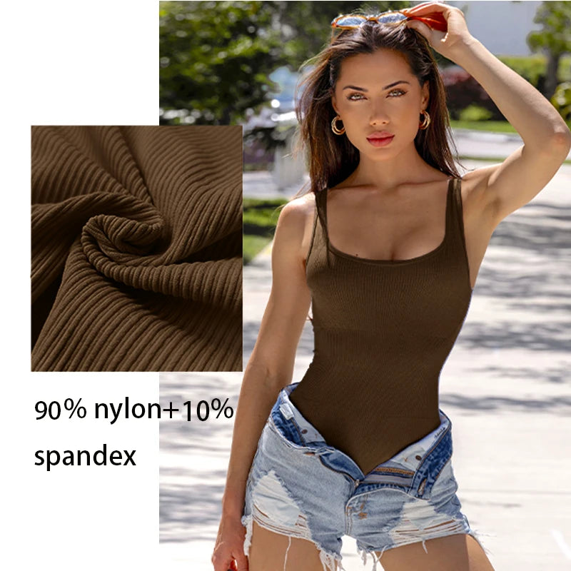 **Sculpt & Shine Ribbed Bodysuit™**
